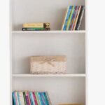 Βιβλιοθήκη Trendline Λευκή 58x170x23cm