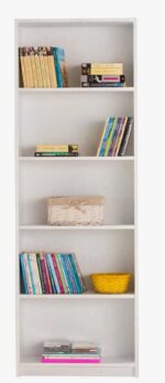 Βιβλιοθήκη Trendline Λευκή 58x170x23cm