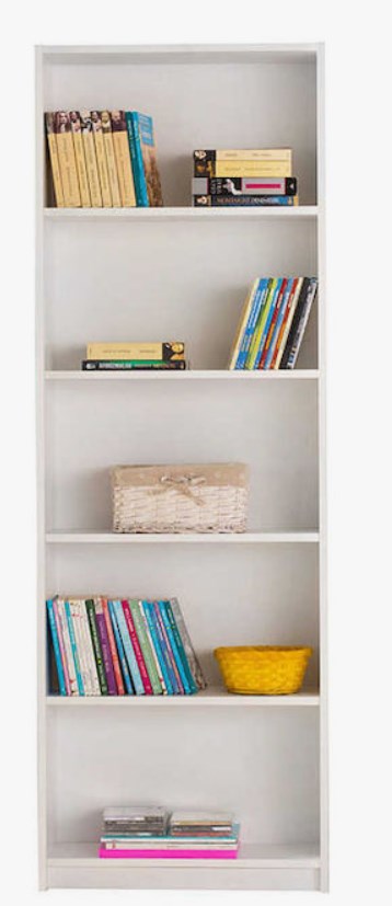 KTP-150-BB-1_Rb Βιβλιοθήκη Trendline Λευκή 58x170x23cm - Image 1