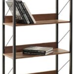 Βιβλιοθήκη Connect Καρυδιά 73x136x35cm