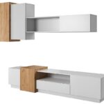 Σύνθεση 3D: Λευκό  + Golden craft   300x180x45cm