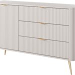 Μπουφές με συρτάρια Lante μπεζ 138x81x38cm