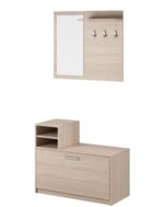 Έπιπλο Εισόδου Luna Φυσικός Δρυς 80x180x26cm