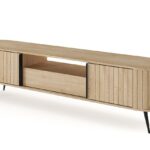 Έπιπλο τηλεόρασης LOVI με συρτάρι φυσικό cremona 196x51x40cm