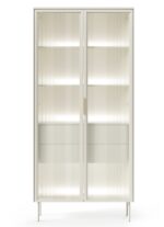 Βιτρίνα Lumi Λευκό Kazmir με συρτάρια 91x194x39cm
