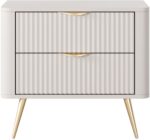 Κομοδίνο Lante Μπεζ 63x55x38cm