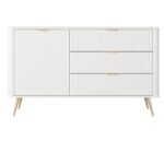 Μπουφές με συρτάρια Lante λευκό 138x81x38cm