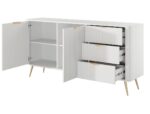 Μπουφές με συρτάρια Lante λευκός 163x81x38cm - Image 2