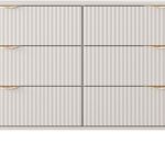 Συρταριέρα Lante μπεζ 163x81x38cm