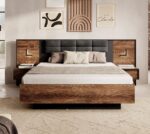 Σετ κρεβατοκάμαρας Milton με αποθηκευτικό χώρο  κάστανο + ανθρακί 3 τεμαχίων για στρώμα 160x200 - Image 2