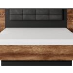 Σετ κρεβατοκάμαρας Milton με αποθηκευτικό χώρο  κάστανο + ανθρακί 3 τεμαχίων για στρώμα 160x200