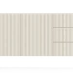 Μπουφές Muti με συρτάρια Λευκό Kazmir 147x81x40cm