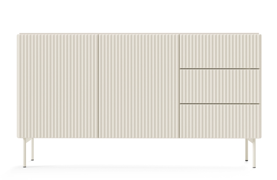 MUTI_K147_KZ Μπουφές Muti με συρτάρια Λευκό Kazmir 147x81x40cm - Image 1