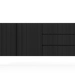 Μπουφές Muti με συρτάρια Ανθρακί 177x81x40cm