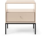 Κομοδίνο Mono μπεζ 54x56x39cm