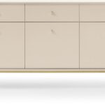 Μπουφές Mono χρώμα Μπεζ + Χρυσό 154x83x39cm