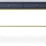 Έπιπλο Εισόδου Mono Μπλε + Χρυσό 103,5x77,6x50cm