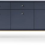 Μπουφές Mono χρώμα μπλε +χρυσό 153,4x83,2x39cm