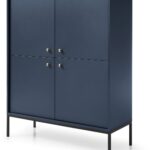 Μπουφές Mono χρώμα Μπλε 103,5x125,5x39cm