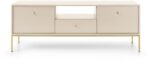 Έπιπλο τηλεόρασης Mono Μπεζ + Χρυσό 153x56x39cm - Image 2