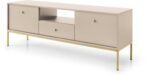 Έπιπλο τηλεόρασης Mono Μπεζ + Χρυσό 153x56x39cm