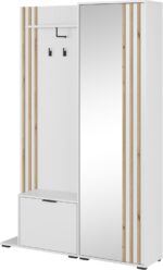 Έπιπλο εισόδου NELLY με καθρέπτη 131x192x40cm - Image 2