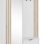 Έπιπλο εισόδου NELLY με καθρέπτη 131x192x40cm