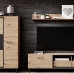 Σύνθεση  Nest Φυσικό Artisan+Black pearl 265x150x42cm