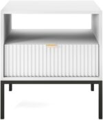 Κομοδίνο Nova Λευκό 54x56x39cm - Image 2