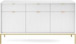 Μπουφές Nova Λευκό+χρυσό 154x39x83cm