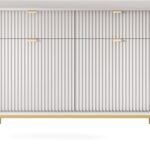 Μπουφές Nova Γκρι + Χρυσό 104x39x83cm