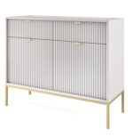 Μπουφές Nova Γκρι + Χρυσό 104x39x83cm - Image 2