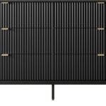 Συρταριέρα Nova χρώμα Ανθρακί με 6 συρτάρια 154x91x39cm