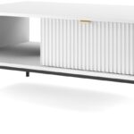 Τραπεζάκι Nova Λευκό Μ104xΠ68xΥ46cm