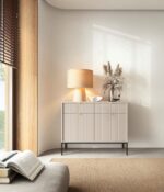 Μπουφές Nova Λευκό Kazmir + Ανθρακί 104x83x39cm - Image 2