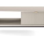 Τραπεζάκι Σαλονιού Nova Λευκό Kazmir + Ανθρακί 104x46x68cm