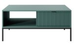 Τραπεζάκι Σαλονιού Nova Πράσινο + Ανθρακί (βάση+πόμολα) 104x46x68cm