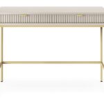 Έπιπλο Εισόδου Nova Λευκό Kazmir + Χρυσό 103,5x77,6x50cm