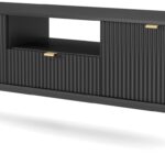 Έπιπλο τηλεόρασης Nova Ανθρακί 154x39x56cm