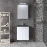 ΣΕΤ ΕΠΙΠΛΟΥ OMEGA 50cm χρ. (W.BL) ΛΕΥΚΟ GLOSS 9SOM050GLBW