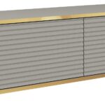 Κρεμαστό έπιπλο τηλεόρασης ORO_MDF Γκρι 135x30x32cm