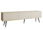 Έπιπλο τηλεόρασης ORO  Μπεζ + Μαύρο 175x53x32cm