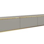 Κρεμαστό έπιπλο τηλεόρασης ORO γκρι 175x30x32cm