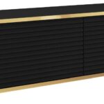 Κρεμαστό έπιπλο τηλεόρασης ORO_MDF ανθρακί 135x30x32cm