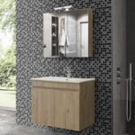 Σετ Έπιπλο Μπάνιου OMEGA BEIGE OAK 75 9SOM075BO0 Πάγκο 72x44x60 - Image 3