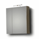 ΚΑΘΡΕΦΤΗΣ OMEGA 65cm NEW χρ.GREY OAK 3MOM065GONW με ντουλάπια