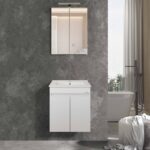 Σετ Έπιπλο Μπάνιου OMEGA χρ. Λευκό 50cm 9SOM050GL0W