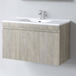 Πάγκος OMEGA BEIGE OAK 100 S3BOM100BON 97x44x60cm, Νιπτήρας 100x45