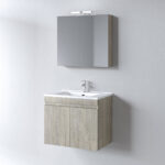 Σετ Έπιπλο Μπάνιου OMEGA BEIGE OAK 75 9SOM075BO0 Πάγκο 72x44x60 - Image 2