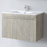 Σετ Έπιπλο Μπάνιου OMEGA BEIGE OAK 90 9SOM090BO0W Πάγκο 87x44x60 - Image 3